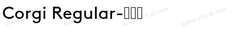 Corgi Regular字体转换